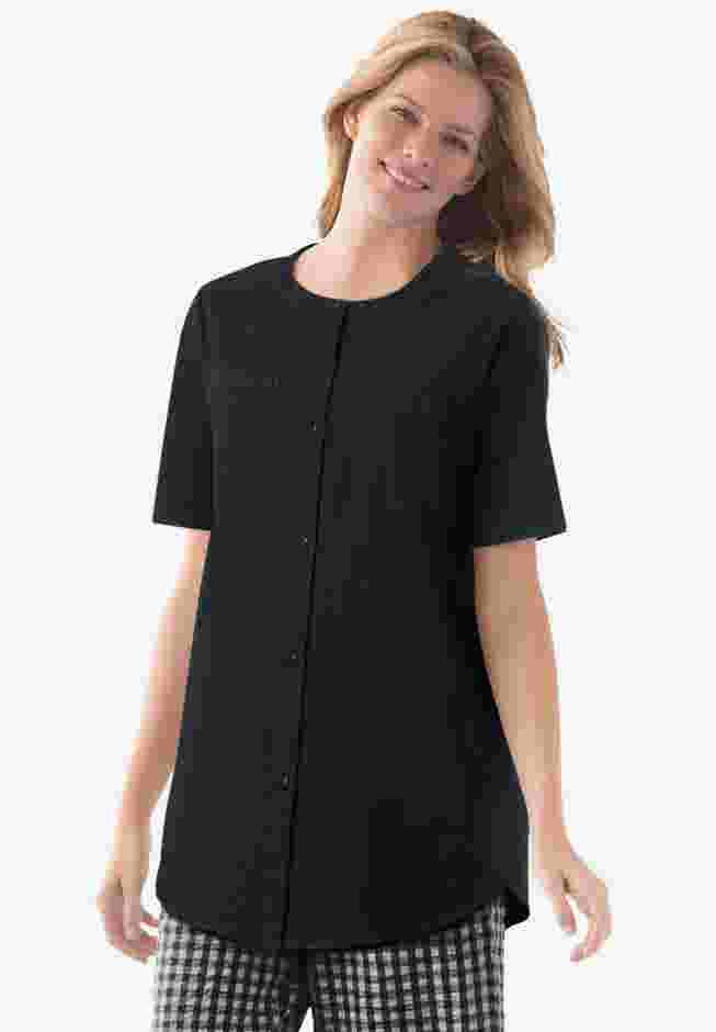 Short-Sleeve Crinkle Shirt image number 0