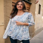 Printed 2 Piece Tank and Cardigan Set image number null