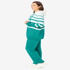 Striped Full Zip Jacket Set image number null