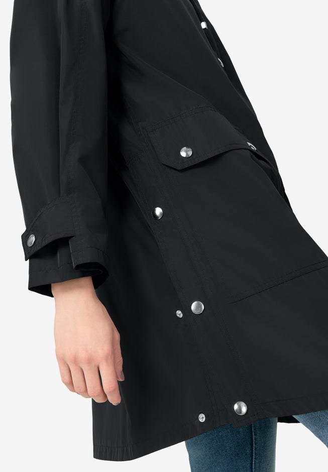 Hooded A-Line Raincoat image number 2