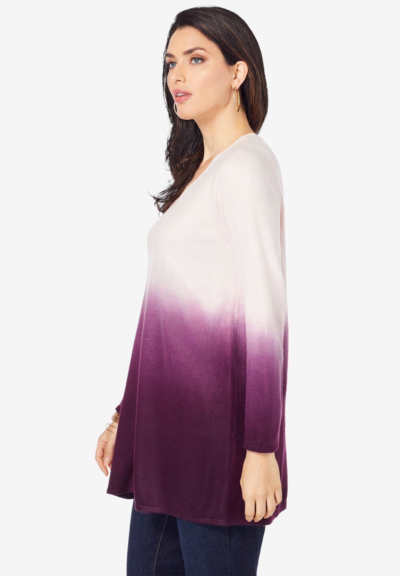 Fine Gauge Ombré Sweater image number 2