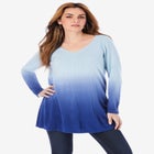 Fine Gauge Ombr&eacute; Sweater image number null