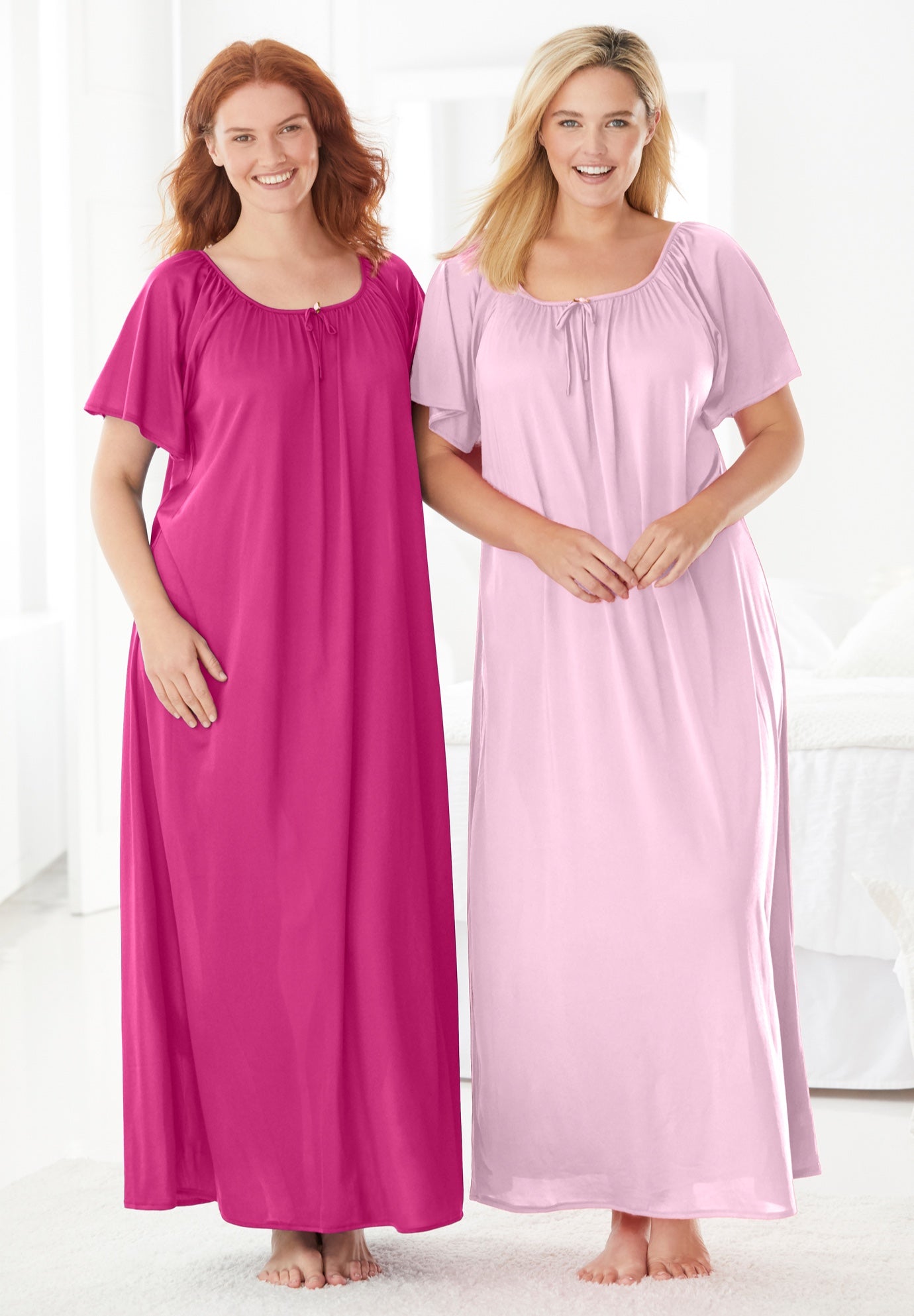 2-Pack Long Silky Gown image number 4