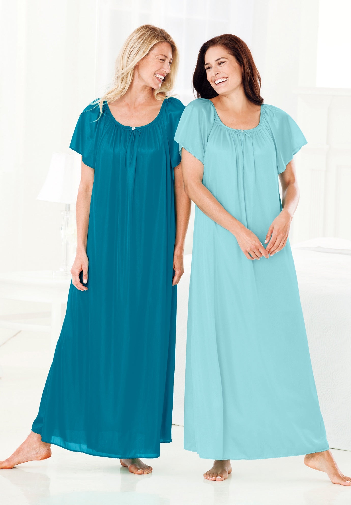 2-Pack Long Silky Gown image number 6
