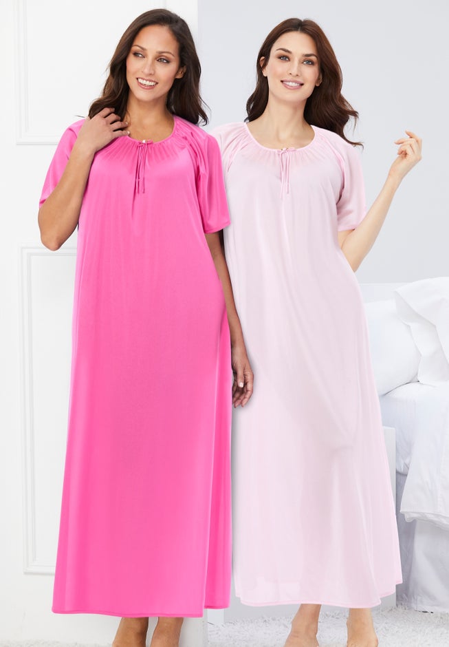 2-Pack Long Silky Gown image number 4