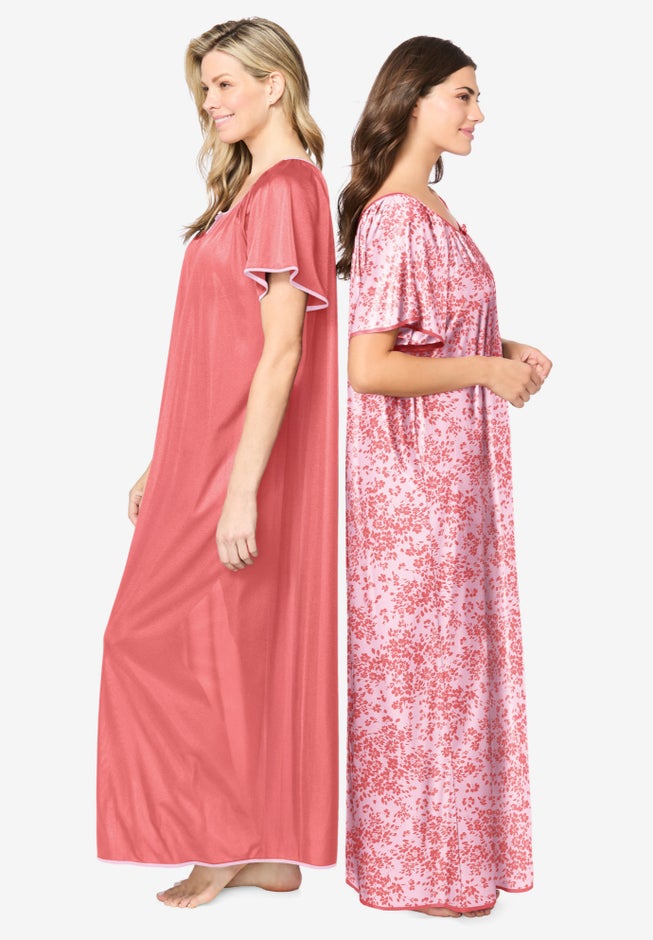 2-Pack Long Silky Gown image number 2
