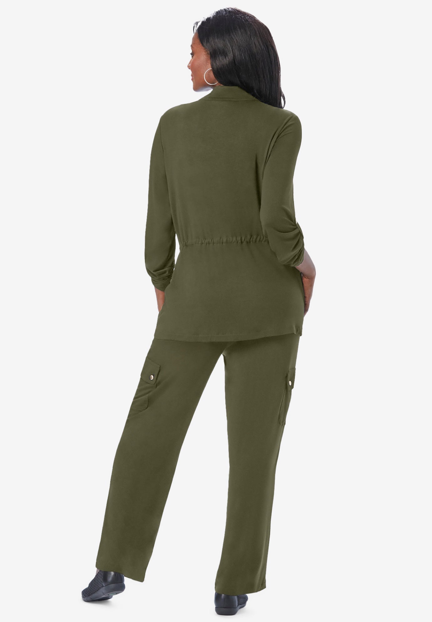 2-Piece Stretch Knit Cargo Set image number 1