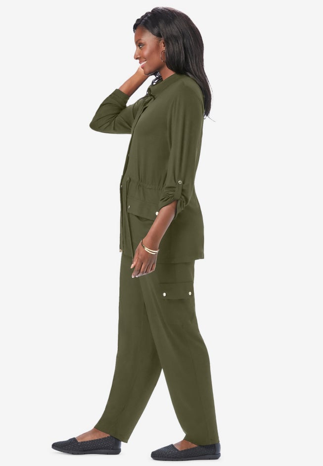 2-Piece Stretch Knit Cargo Set image number 2