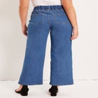 Contour Denim Wide-Leg Jean image number null