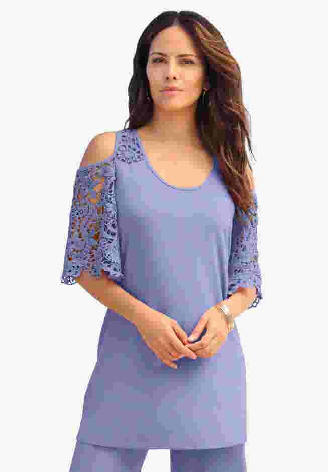 Cold Shoulder Ultrasmooth® Fabric Tunic image number 0