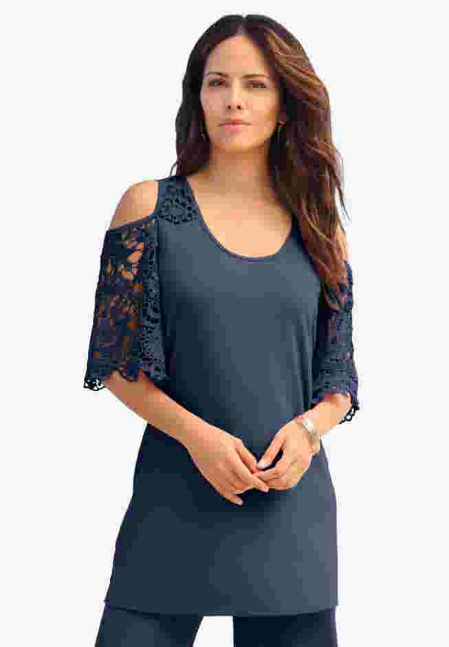 Cold Shoulder Ultrasmooth® Fabric Tunic image number 0