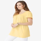 Shirred Ultimate Tee image number null