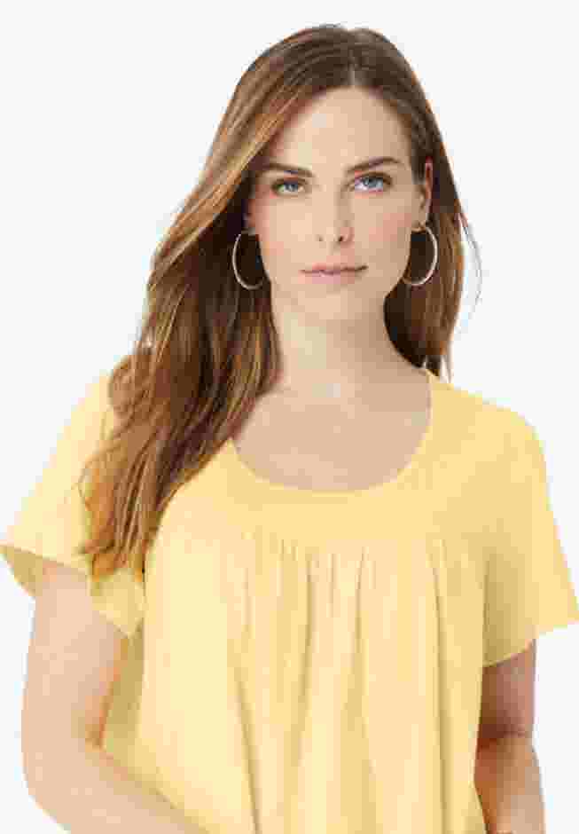 Shirred Ultimate Tee image number 3