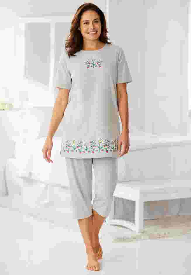 Knit Capri Sleep Set image number 4