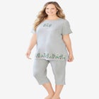 Knit Capri Sleep Set image number null