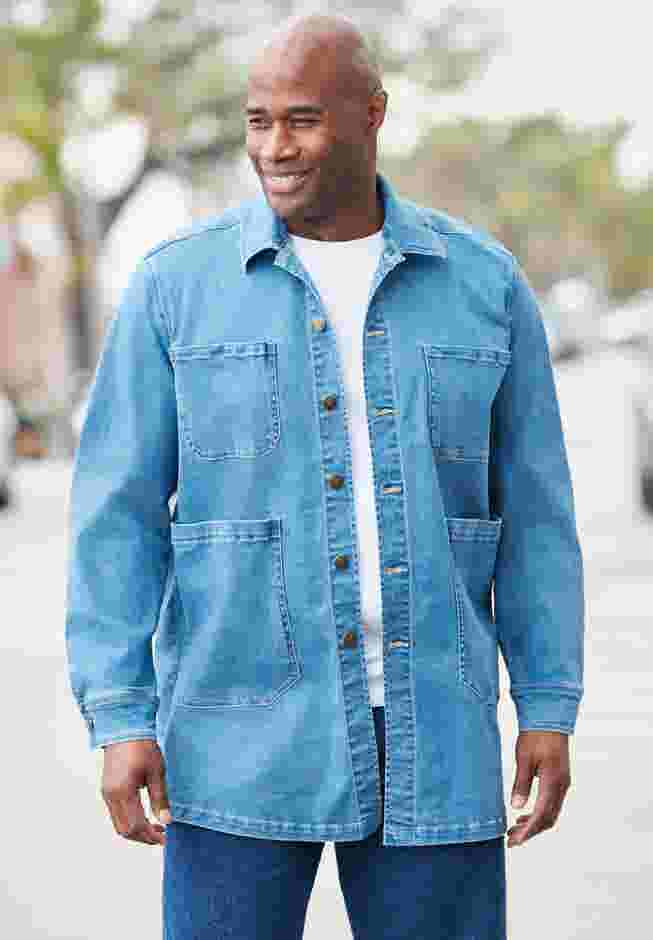 Flex Denim Multi Pocket Chore Jacket image number 1