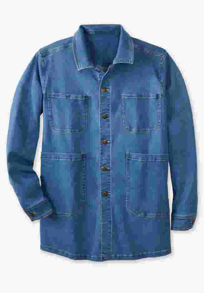 Flex Denim Multi Pocket Chore Jacket image number 0