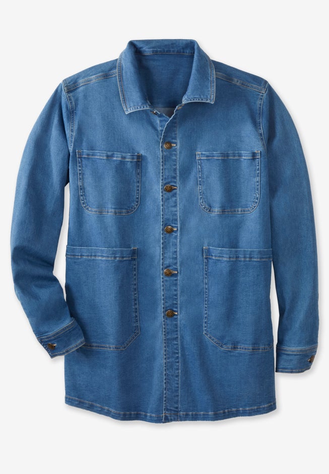 Flex Denim Multi Pocket Chore Jacket image number 0