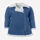 Sherpa-Lined Denim Jacket image number null