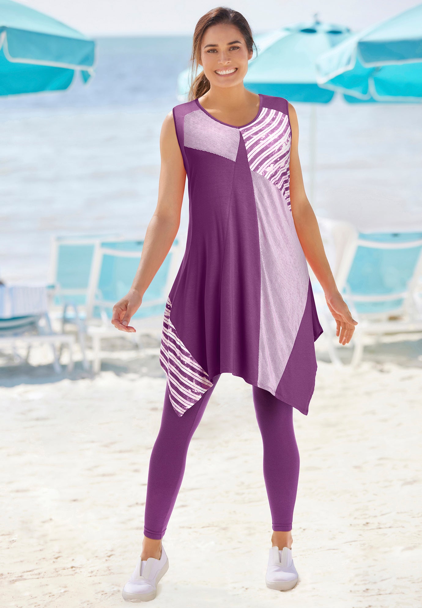 Sleeveless Hanky Hem Tunic image number 6