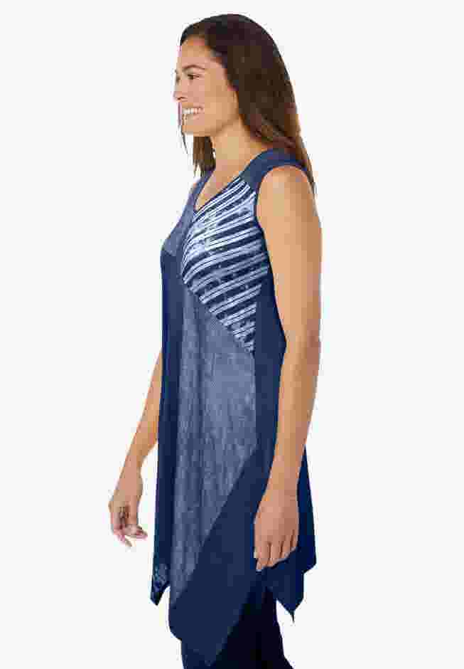 Sleeveless Hanky Hem Tunic image number 2