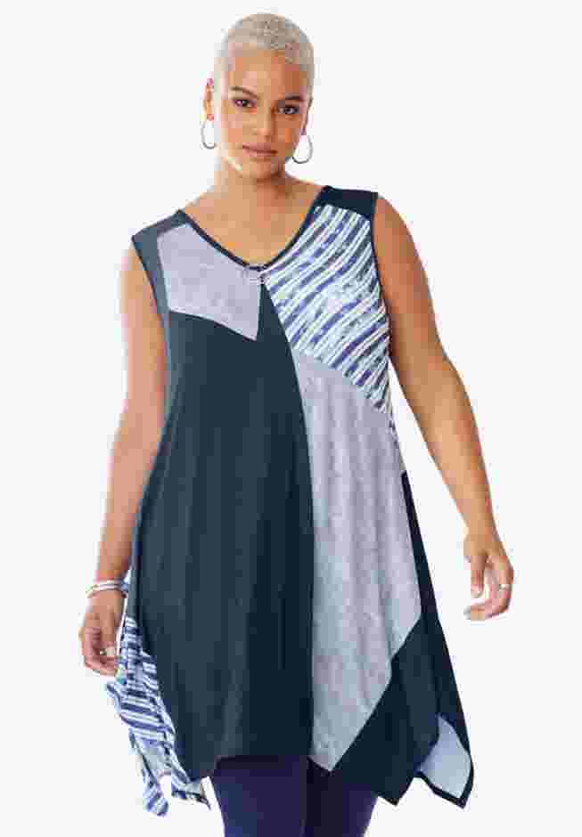 Sleeveless Hanky Hem Tunic image number 0