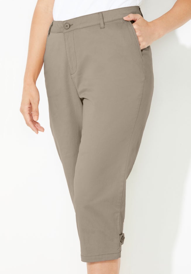 Liz&Me&reg; Chino Tab Capri image number 3