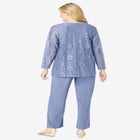 3-piece Lace Jacket/Tank/Pant Set image number null