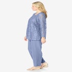 3-piece Lace Jacket/Tank/Pant Set image number null