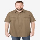 Short Sleeve Denim and Twill Shirt image number null