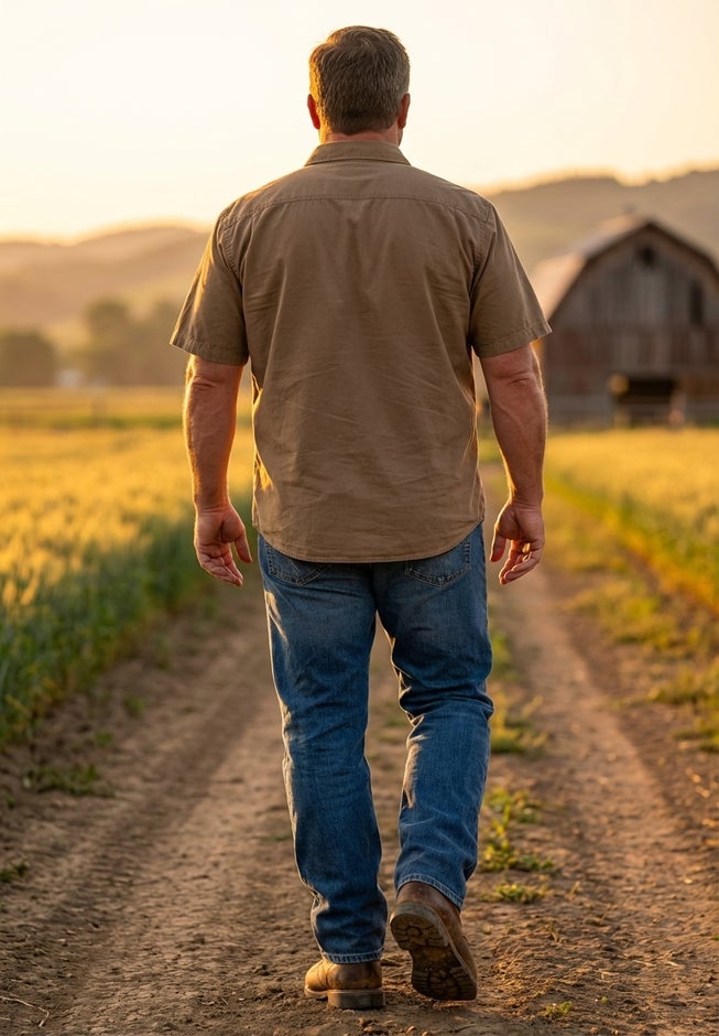 Short Sleeve Denim and Twill Shirt image number 6