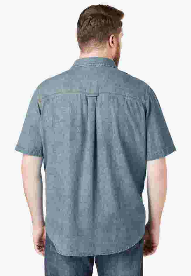 Short Sleeve Denim and Twill Shirt image number 1