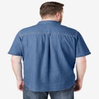 Short Sleeve Denim and Twill Shirt image number null