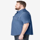 Short Sleeve Denim and Twill Shirt image number null