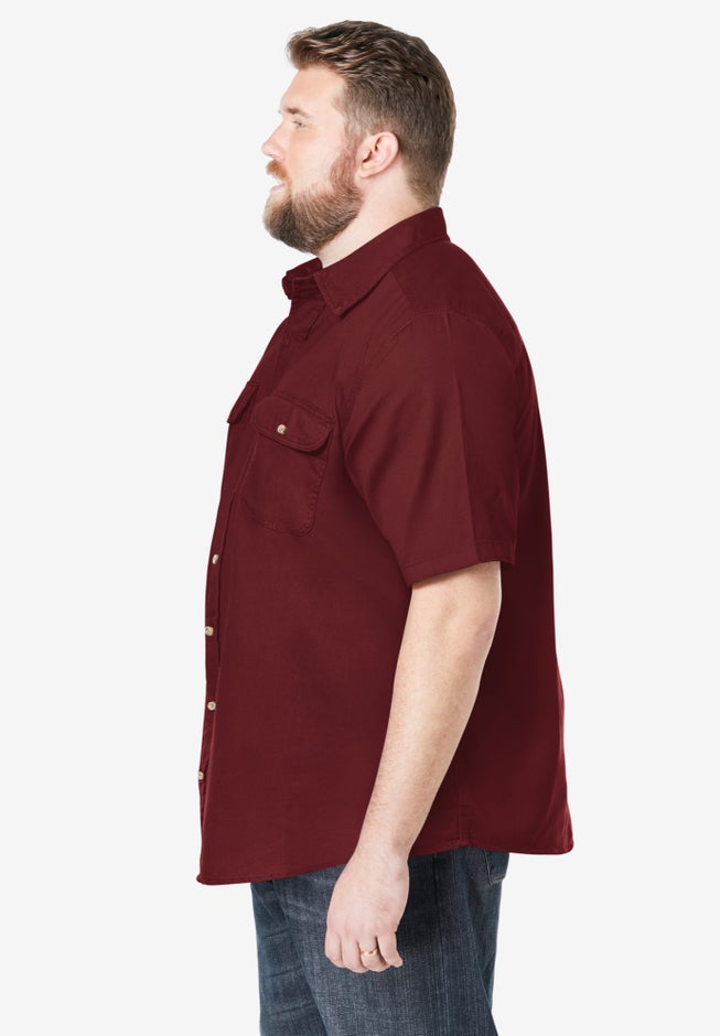 Short Sleeve Denim and Twill Shirt image number 2