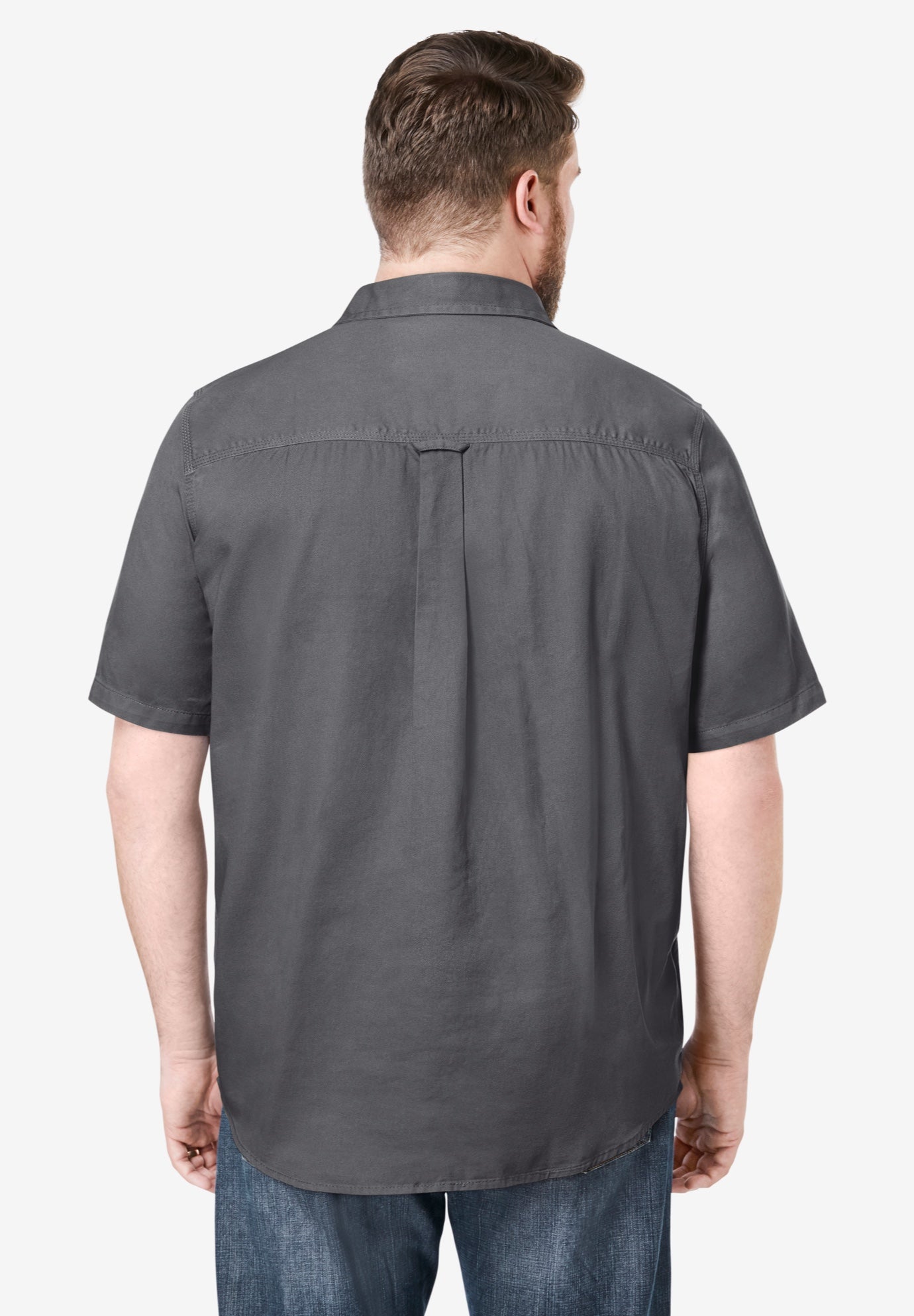 Short Sleeve Denim and Twill Shirt image number 1