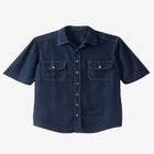 Short Sleeve Denim and Twill Shirt image number 0