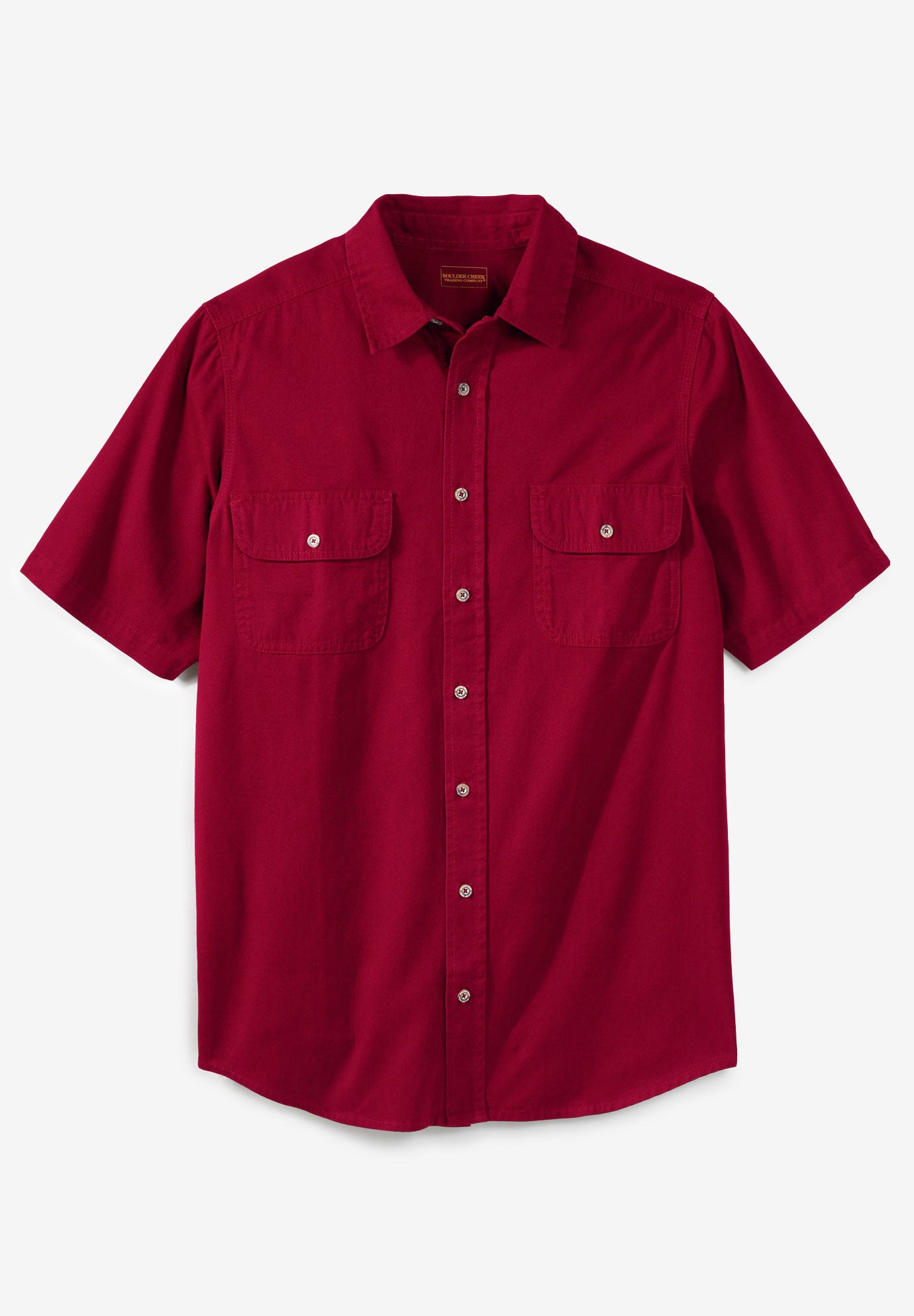 Short Sleeve Denim and Twill Shirt image number 0