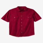 Short Sleeve Denim and Twill Shirt image number null