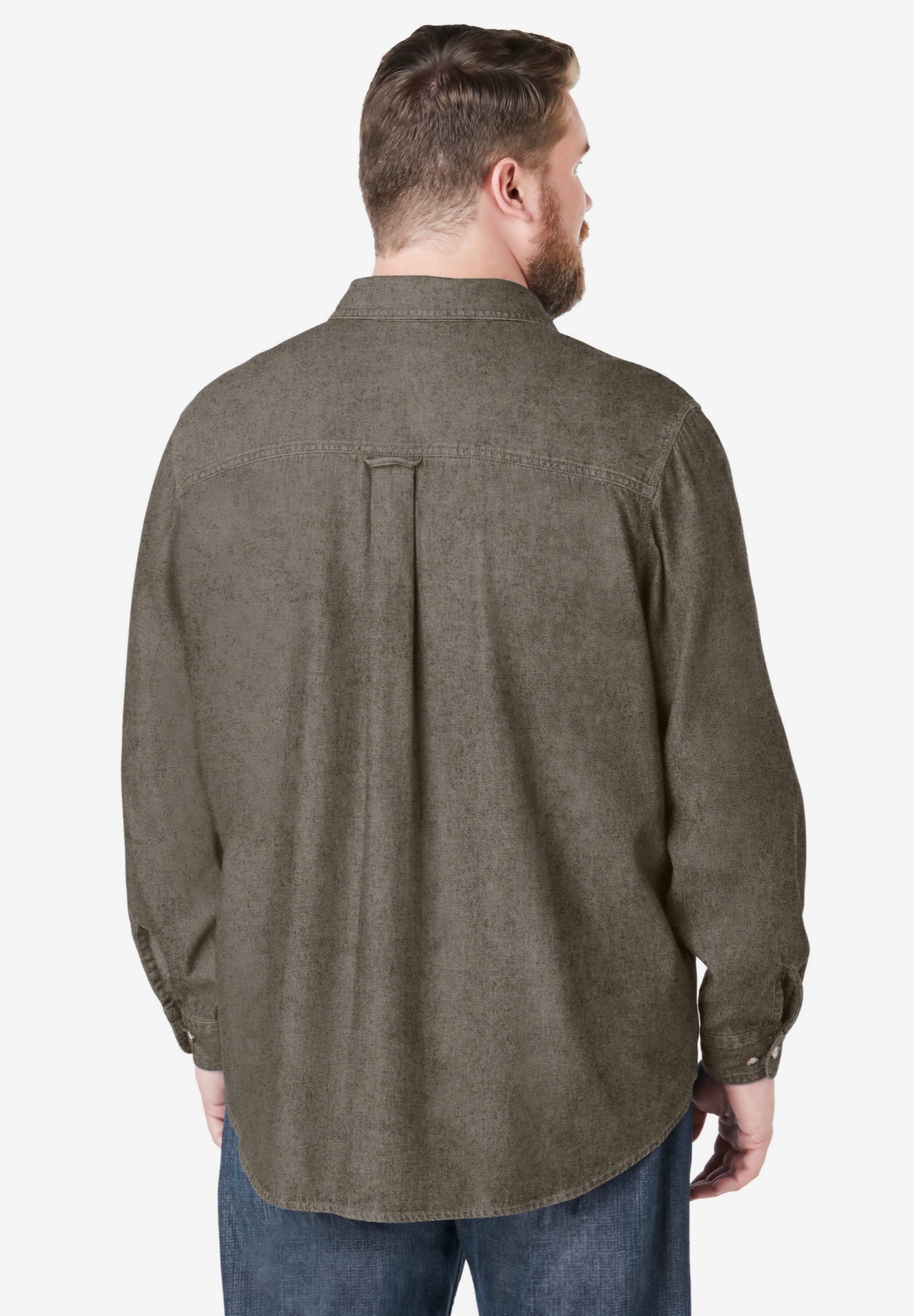 Long Sleeve Denim and Twill Shirt image number 1