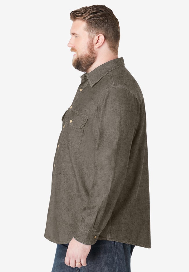 Long Sleeve Denim and Twill Shirt image number 2