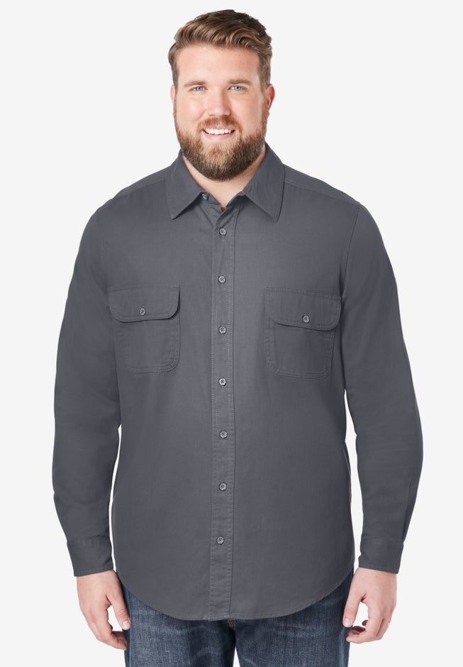Long Sleeve Denim and Twill Shirt image number 3