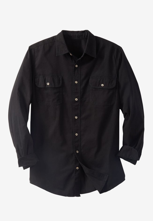Long Sleeve Denim and Twill Shirt image number 0
