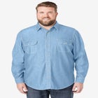 Long Sleeve Denim and Twill Shirt image number null
