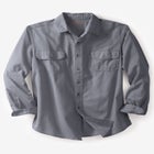Long Sleeve Denim and Twill Shirt image number null