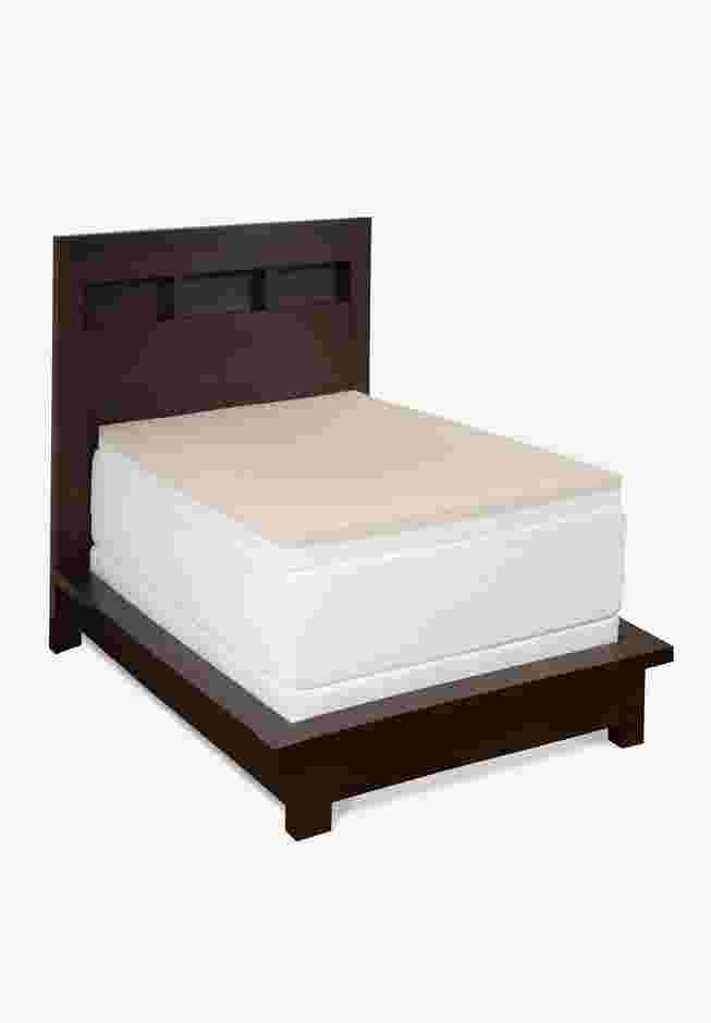 3" Gel Memory Foam Revitalizer Topper With Skirted Cover image number 1