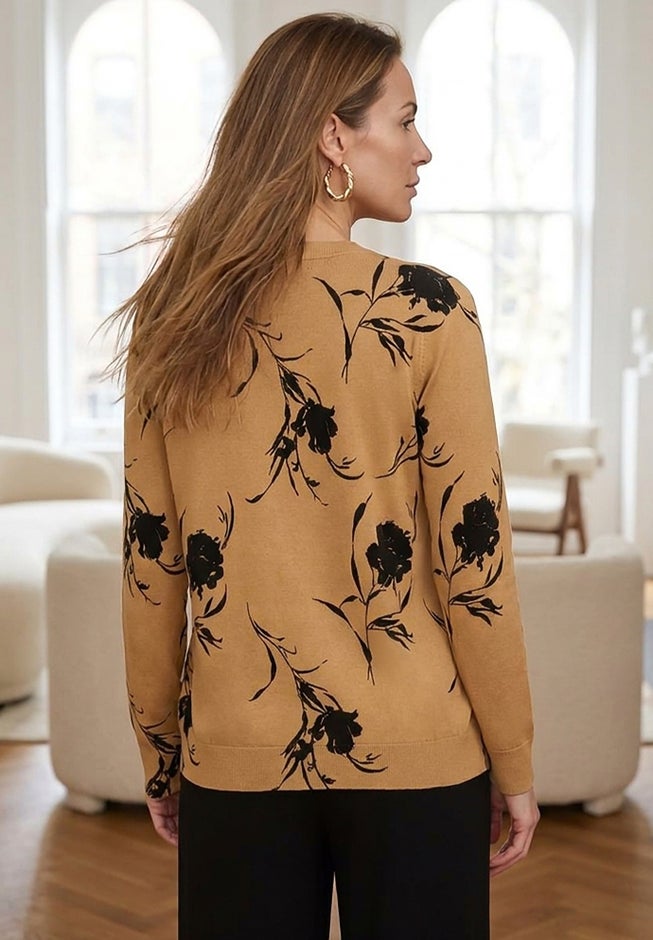 Fine Gauge Button-Front Cardigan image number 1