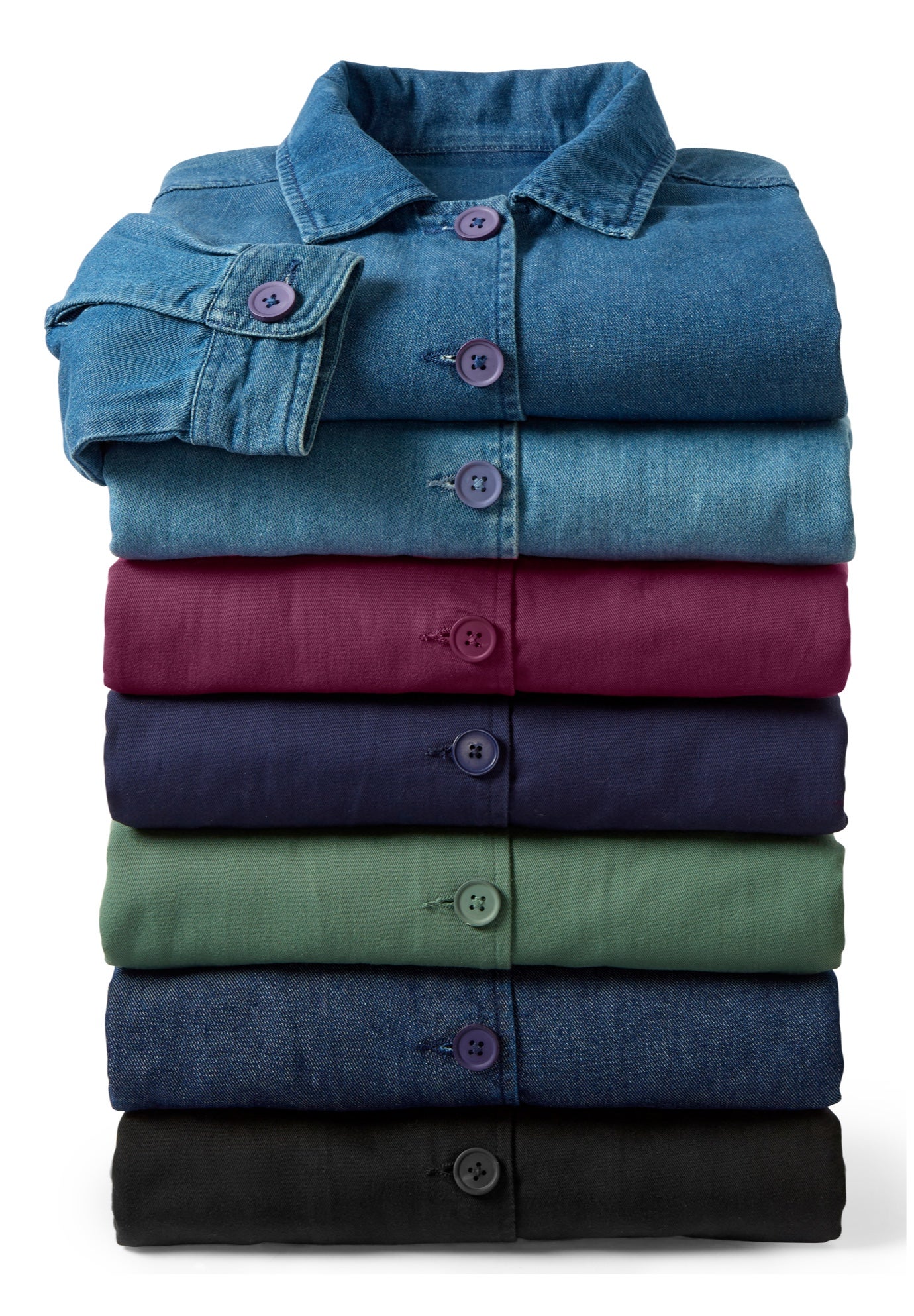 Pleat-Back Denim Jacket image number 3