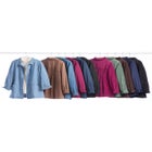 Pleat-Back Denim Jacket image number null