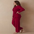 2-Piece Faux Wrap Pantsuit image number 2